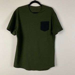 BYLT Mens Large Short Sleeve Drop Cut Shirt